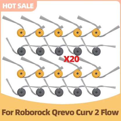 Compatible with Roborock Qrevo Curv 2 Flow / Qrevo Edge 2 Flow / Saros 20 Flow Roller Mop Main Side Brush Filter Dust Bag Parts