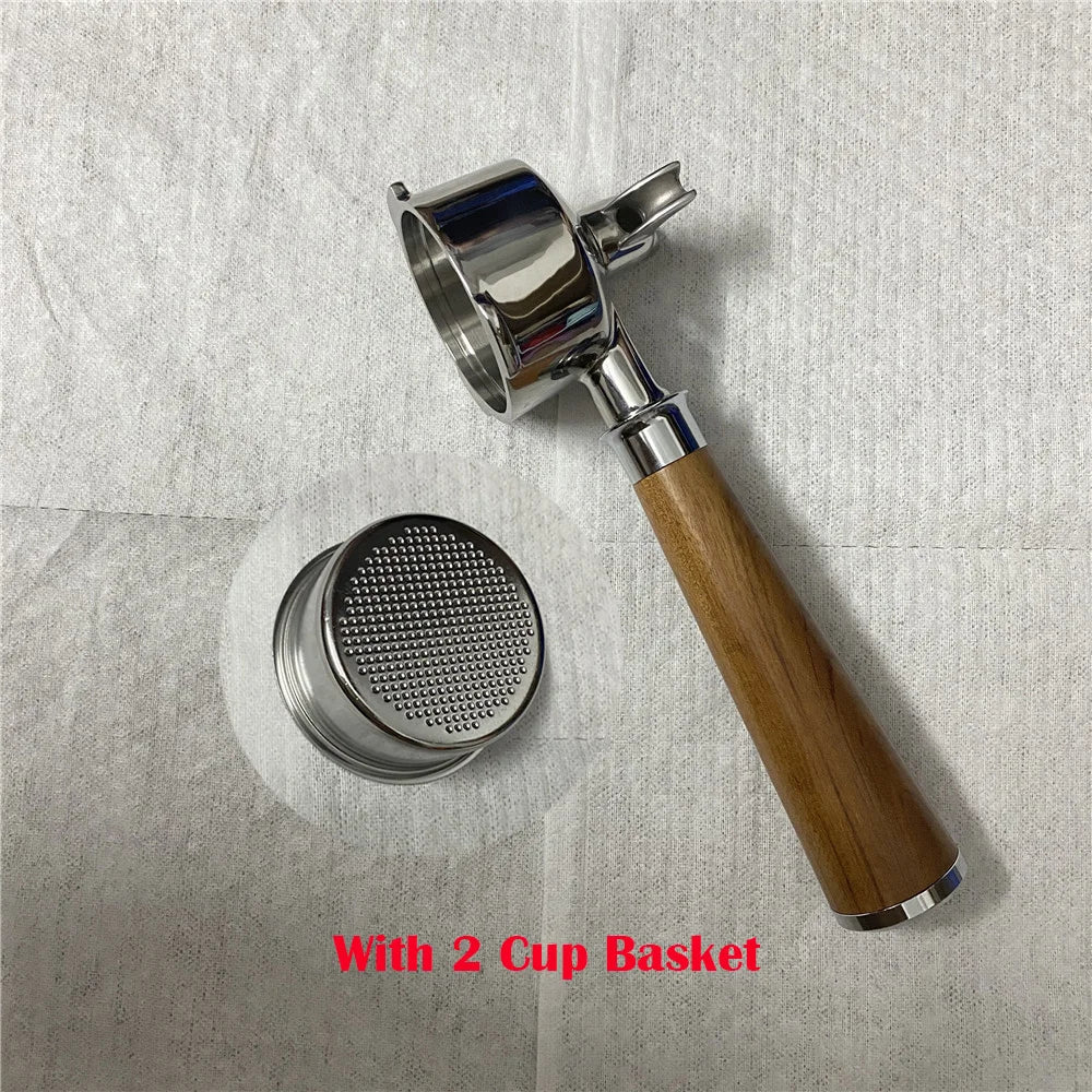 51mm Double Mouthed Coffee Portafilter For Homix/Gypas/Hibrew h11/Oster/Phico Coffee Machine Stainless Steel Coffee Handle