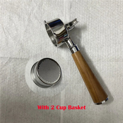 51mm Double Mouthed Coffee Portafilter For Homix/Gypas/Hibrew h11/Oster/Phico Coffee Machine Stainless Steel Coffee Handle