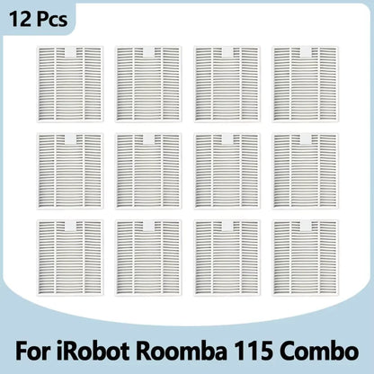 Compatible with IRobot Roomba 115 Combo/115 Combo+ Vacuum Cleaner Replacement Parts Main Roller Brush Side Brush Filter Mop Pad Dust Bag