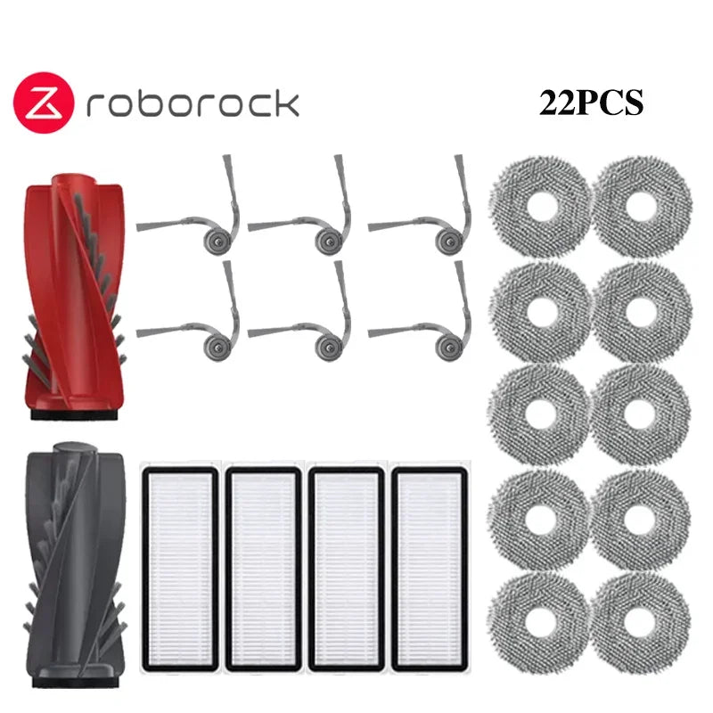 Compatible with Roborock Qrevo Curv Robot Vacuum Cleaner Accessories Main Roller Side Brush Hepa Filter Mop Cloth Dust Bag Parts Replacement