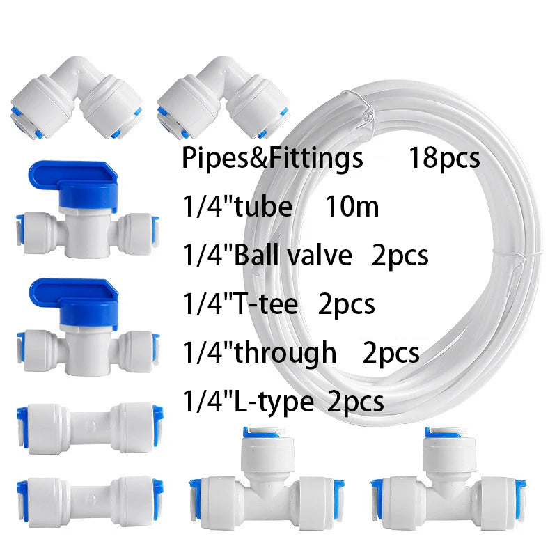 9/18/24/25/29pcs Water purification fittings assembly Coffee machine ice machine water accessories Pipes & Fittings