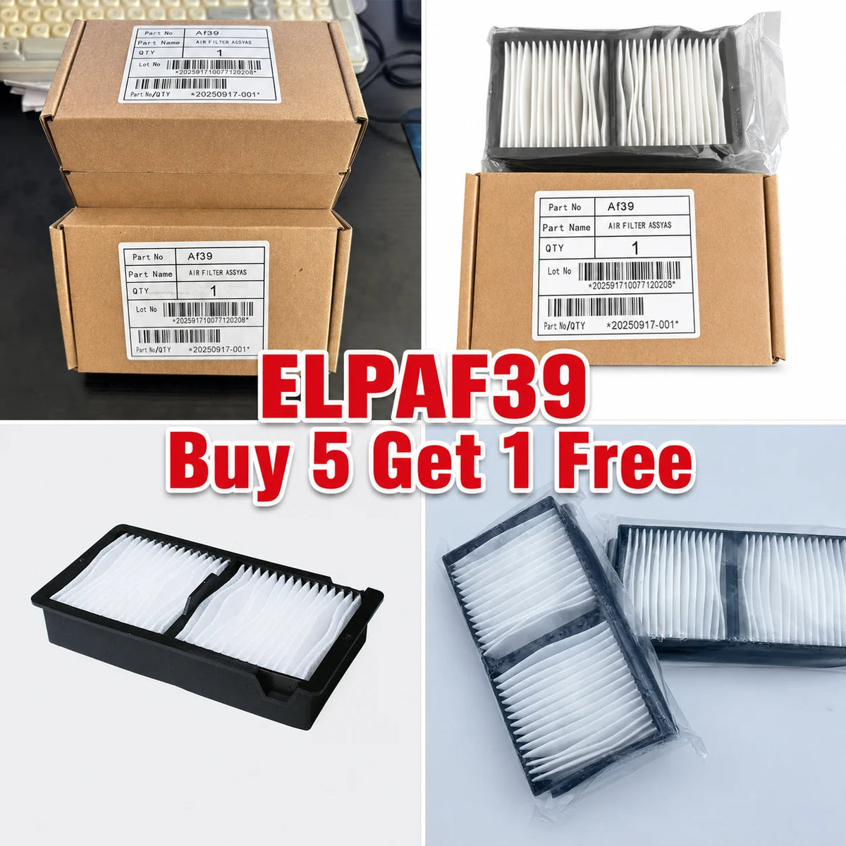 Replacement Projector Air Filter — ELPAF39 / V13H134A39 / EH-TW8300W / TW8400 / TW8400W — Model Options