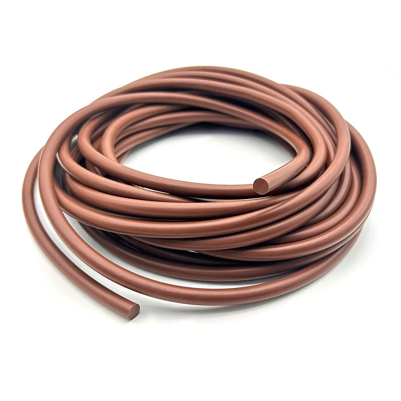 1/3/5M FKM Rubber Strip Dia 2~8mm Fluororubber Sealing Solid Round Strip
