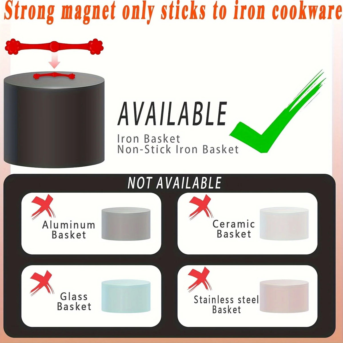 1/2Set Air Fryer Magnet Silicone Buckle for Holding Down Air Fryer Parchment Paper Lock Disposable Liners Prevent Paper to Burn