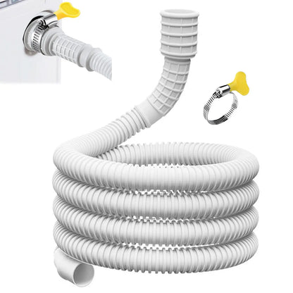 AC Drain Hose 16mm/25mm Inner Diameter Flexible Pipe Connector Clamp Dehumidifier Washing Machine Water Drainage