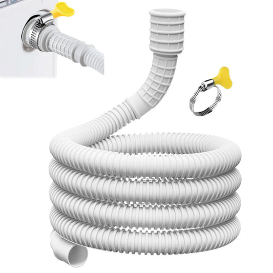 AC Drain Hose 16mm/25mm Inner Diameter Flexible Pipe Connector Clamp Dehumidifier Washing Machine Water Drainage