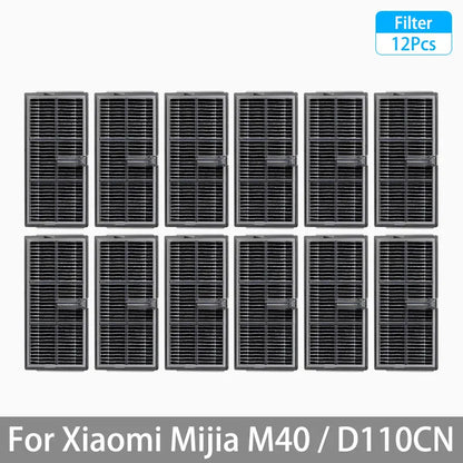 For XIAOMI MIJIA M40 D110CN OMNI Infinite Robot Replacement Parts Main Side Brush Hepa Filter Mop Cloth Dust Bag Accessories