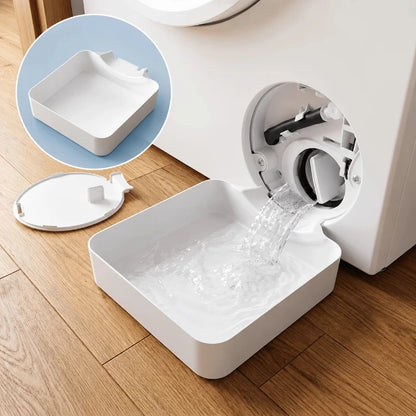 Washing Machine Filter Drain Tray — White