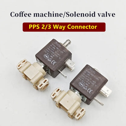 230V Two/Three-way Solenoid Control Valves & High-temperature Resistant Steam Valves for Espresso Machine Accessories