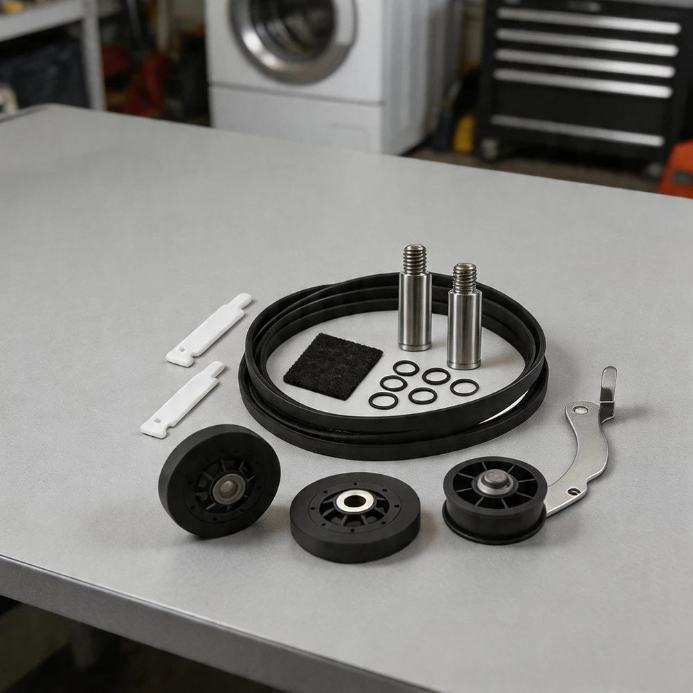 Replacement Dryer Kit for Units from 1992 Onward Featuring RB170002 Roller Assembly D511255P Belt D516792 Pulley and Drum Glides