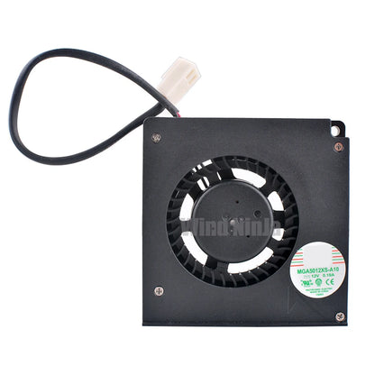(2Pcs) MGA5012XS-A10 55x55x10mm DC12V 0.19A Ultra Thin Centrifugal Turbine Blower Fan for 3D Printers