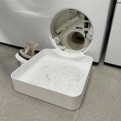 Washing machine drainage funnel - A drip tray for cleaning the lint filter, preventing water leakage in the laundry room