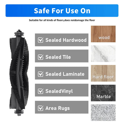 For Eufy X8 Pro/X8 Pro SES Roller Brush Replacement Accessories Robot Vacuum Rubber Main Brush Deep Clean Brushroll Part