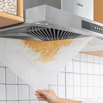 46cm*5/10M Range Hood Filter Paper Disposable Non-woven Oil-proof Cotton Filter Paper Compatible with Extractor Hoods