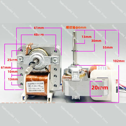 YJ61/20/16 air circulation fan cover pole asynchronous motor small fan accessories motor 220V pure copper motor
