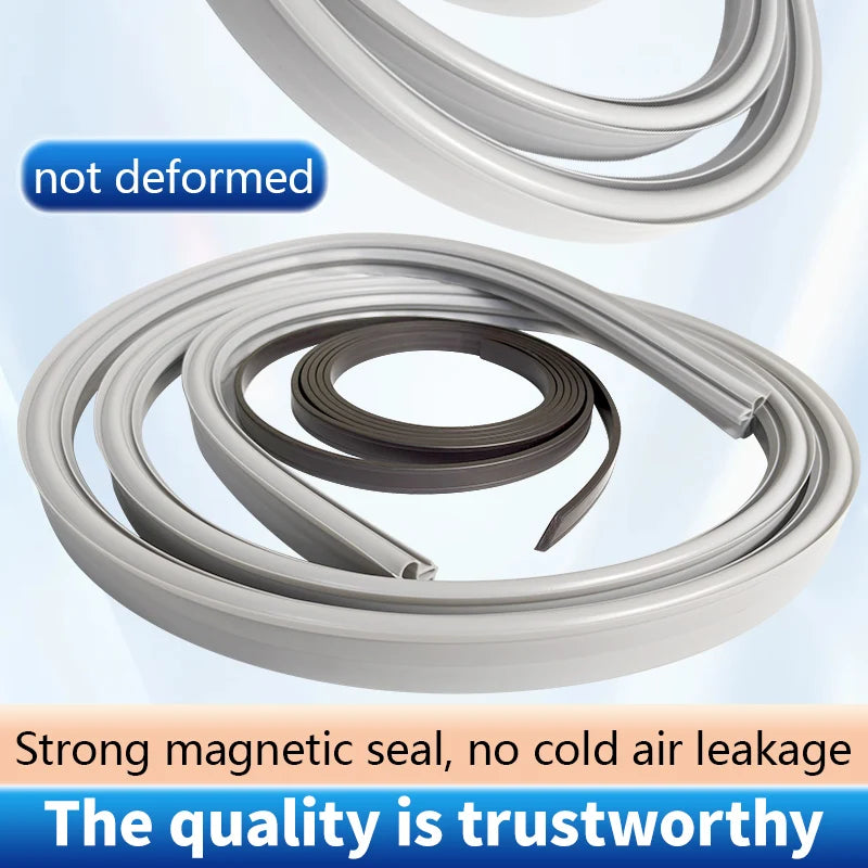 Refrigerator Door Seal — 2.5m Magnetic — Uncut Strip
