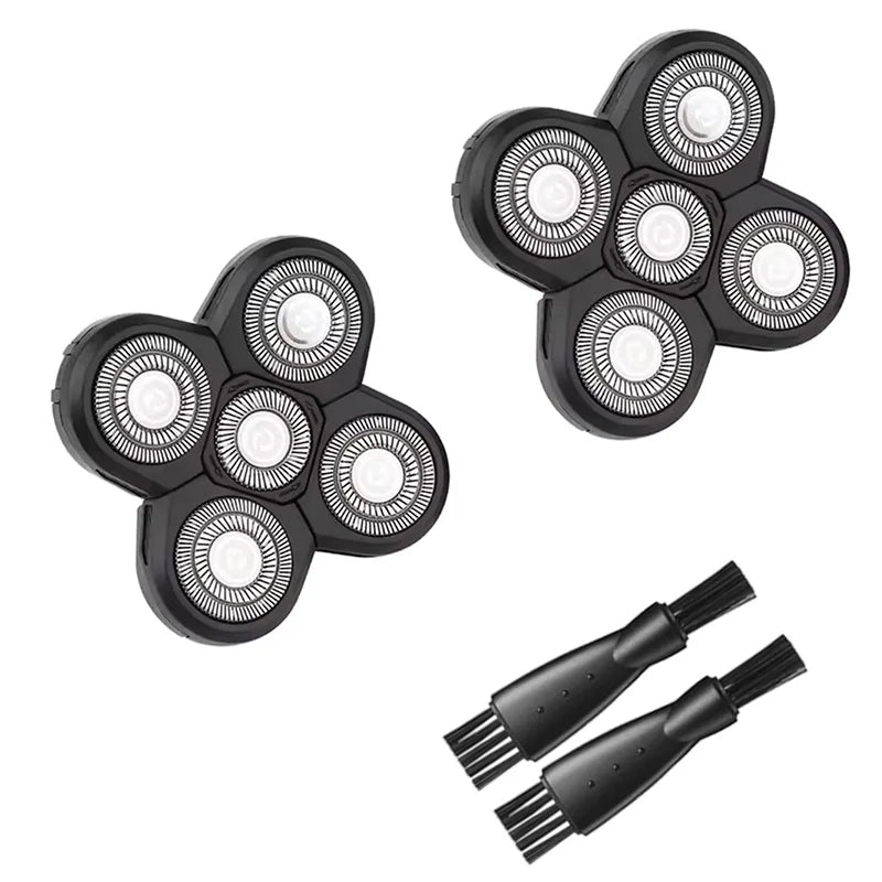 5 Blade Rotating Head for Head Shaver 5D Men's Electric Shaver Replacement Heads Razor Blade Head Electric Beard Shaver