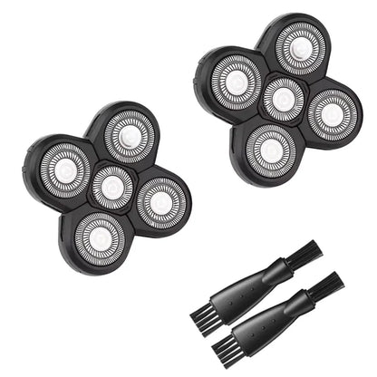 5 Blade Rotating Head for Head Shaver 5D Men's Electric Shaver Replacement Heads Razor Blade Head Electric Beard Shaver