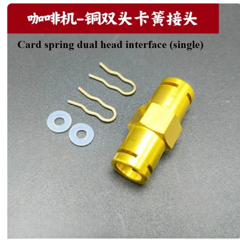 Compatible with Coffee Machine Accessories Solenoid Valve Copper Connector G1/8 1-point Spring Tee Combination Interface