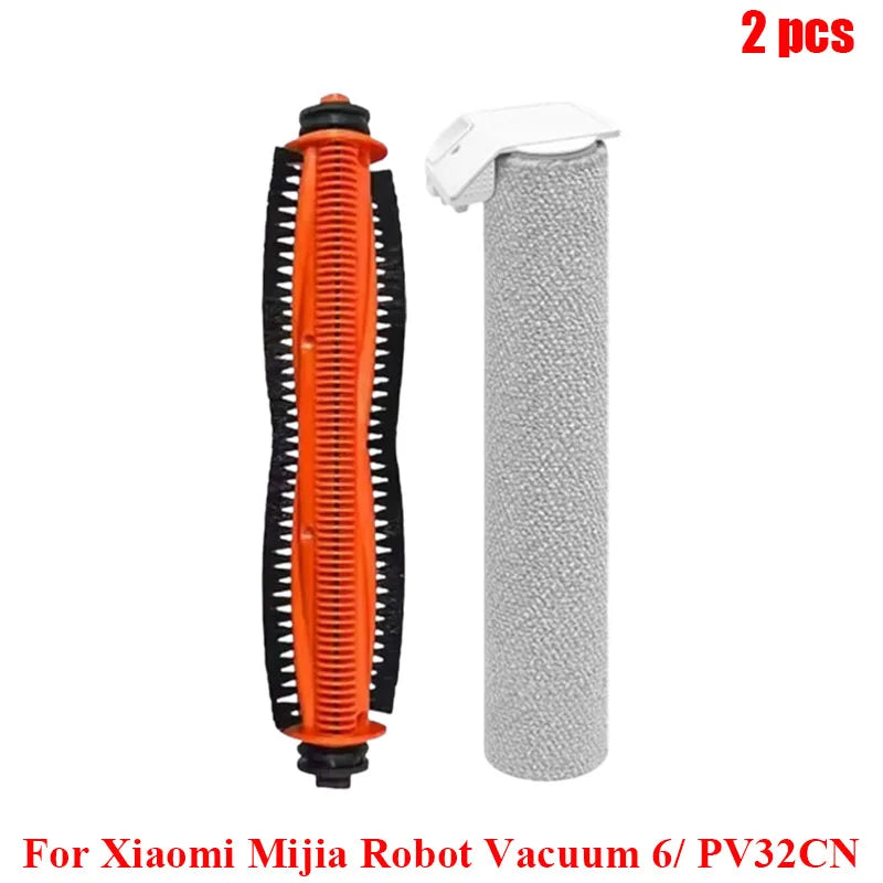 Compatible with Xiaomi Mijia Robot Vacuum 6/ PV32CN Vacuum Cleaner Accessories Main Roller Side Brush Filter Roller Mop Replacement Spare