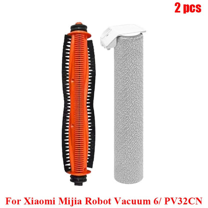 Compatible with Xiaomi Mijia Robot Vacuum 6/ PV32CN Vacuum Cleaner Accessories Main Roller Side Brush Filter Roller Mop Replacement Spare