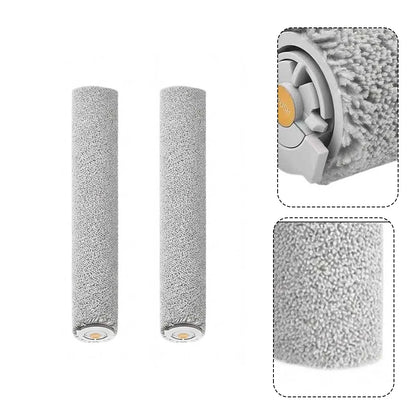 Replacement Roller Brush Mop For Qrevo For Edge 2 Flow Robot Vacuum Cleaner Fiber Cleaning Accessory Parts Set