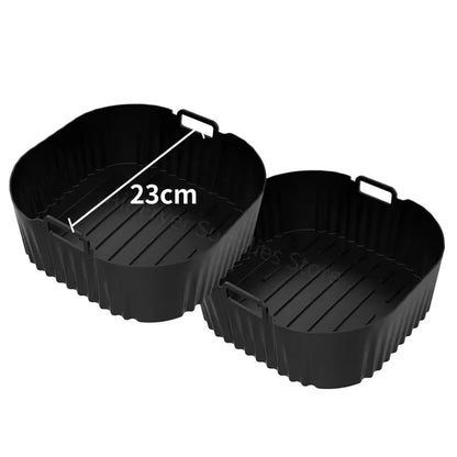 Air Fryer Mold for Philips Series 2000 NA230/00 COSORI 5.5L/6L/6.2L Square Reusable Silicone Airfryer Liners Baking Accessories