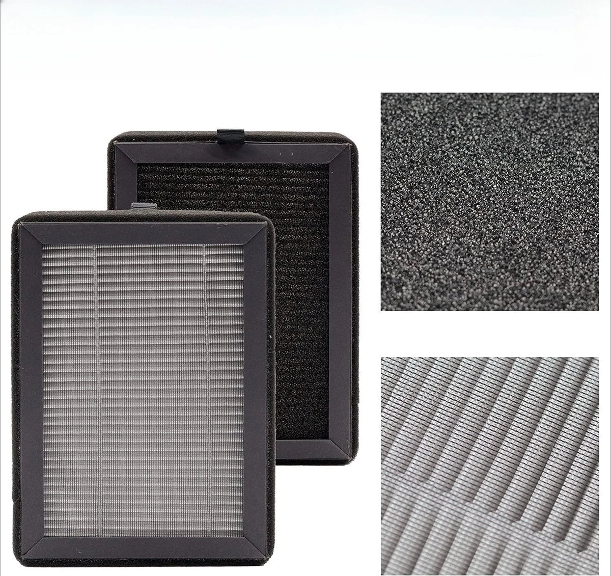 2Pcs Activated Carbon Filter for LV-H128 PUURVSAS HM669A/ROVACS RV60 Air Purifier Filter Accessory