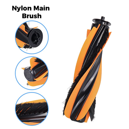 Main Brush For JONR P20 PRO T5 Pro Compatible with Midea V12 Pro Sweeping Robot Vacuum Cleaner Floor Scrubber Roller Brush Accessories Parts