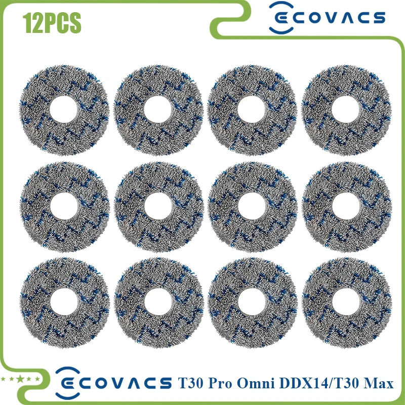 For Ecovacs Deebot T30 PRO OMNI / T30 Max / T30 / DDX14 Vacuum Cleaner Main Side Brush Filter Mop Cloth Replacement Parts