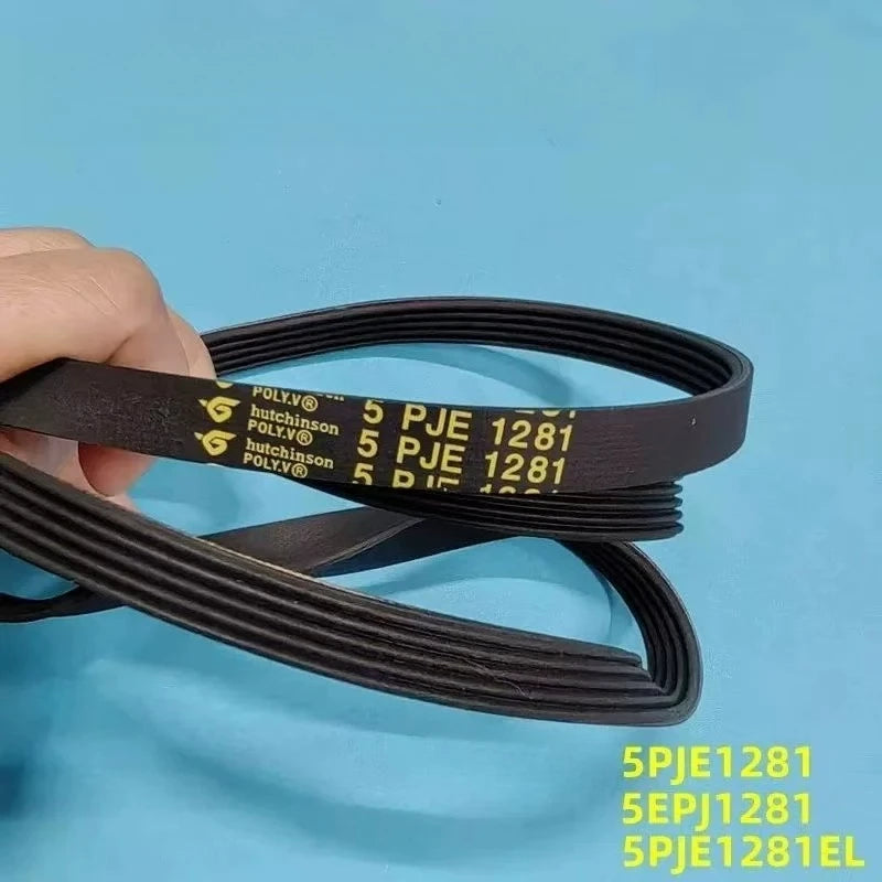 Compatible with Little Swan Compatible with Midea drum washing machine belt 5PJE1281, triangle conveyor belt，1pcs