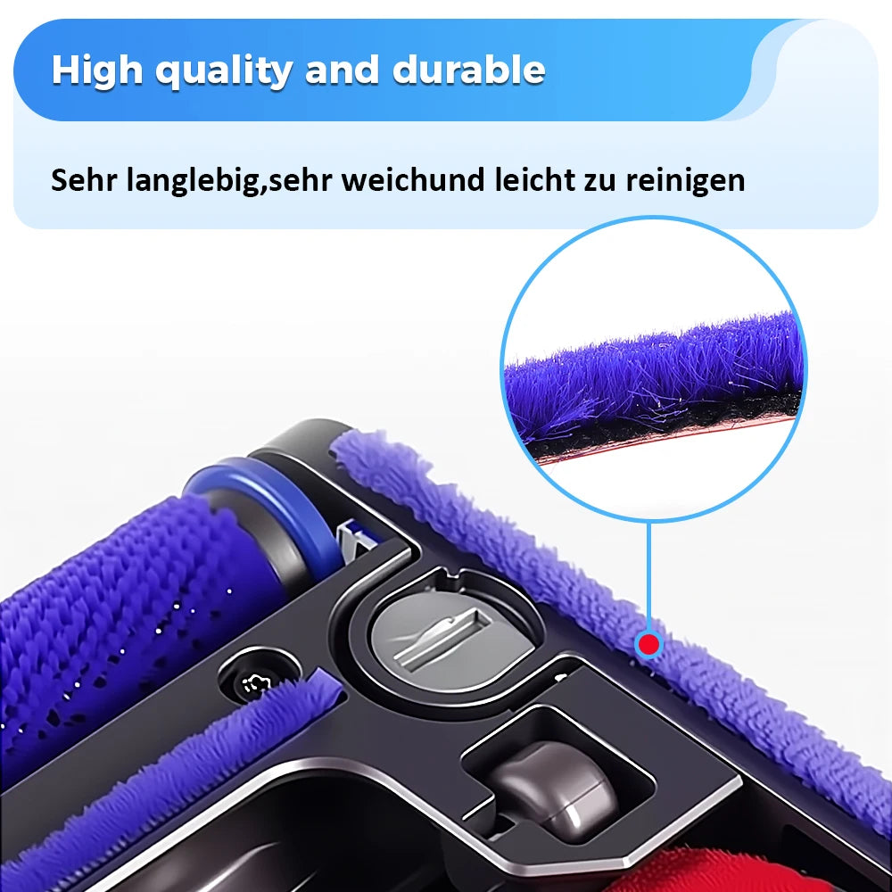 Roller Brush Bar Soft Roller Brush Soft Plush Strips For Dyson V6 V7 V8 V10 V11 Vacuum Cleaner Replacement Accessory