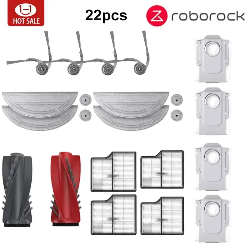 Accessories Compatible with Roborock Saros 10 robot vacuum cleaner Parts Main Roller Side Brush Filter Mop Cloth Dust Bag