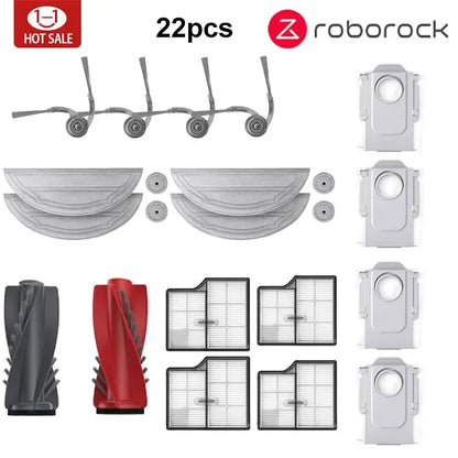Accessories Compatible with Roborock Saros 10 robot vacuum cleaner Parts Main Roller Side Brush Filter Mop Cloth Dust Bag