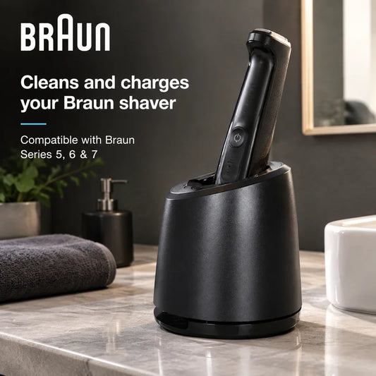 Braun Clean and Charge Base Type 5434 Deep Clean Shaver keep shaving head clean suit for Braun S5 S6 S7 series electric shaver