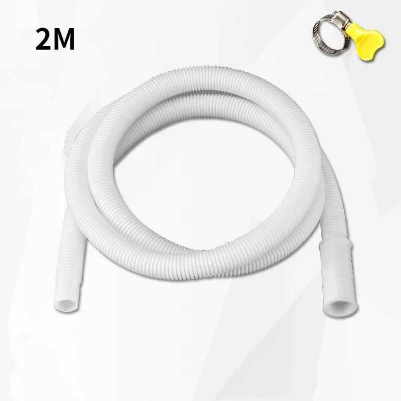 Flexible Air conditioning drain hose Water Inlet Extension Pipe Washing Machine Faucet Connector Bathroom Kitchen Accessories
