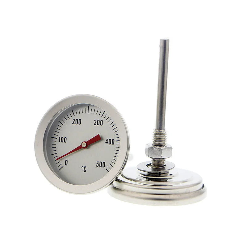 Stainless Steel BBQ Thermometer Meat Temperature Meter Barbecue Food Kitchen Cooking Grill Temperature Pit Gauge Tools 0-500℃