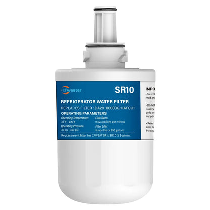 Replacement Refrigerator Water Filter Compatible with Samsung DA29 / 00003G / DA29-00003B / DA29-00003A / HAFCU1 — 1-6 Pack