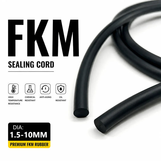 Black FKM Sealing Strip ID1.5~10mm Special hoses for anti-seepage /oil transportation