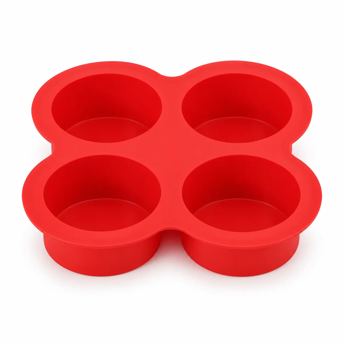 Air Fryer Egg Mold Round Shape Eggs Mold 4 Cavity Non-Stick Silicone Air Fryer Egg Pan Egg Steamer Cooking Mold Fried Egg Tool
