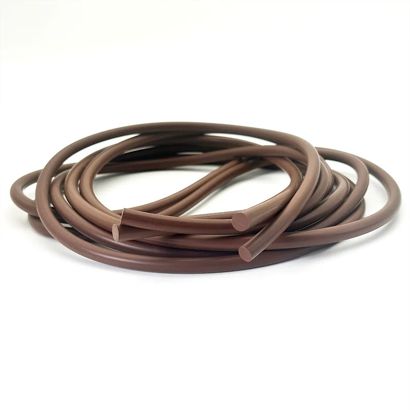 1/3/5M FKM Rubber Strip Dia 2~8mm Fluororubber Sealing Solid Round Strip