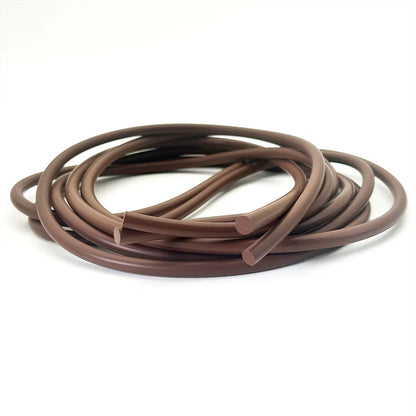1/3/5M FKM Rubber Strip Dia 2~8mm Fluororubber Sealing Solid Round Strip