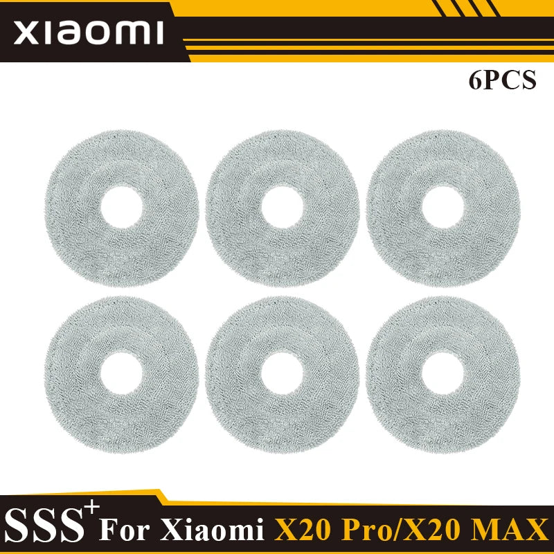 Compatible with Xiaomi Robot Vacuum X20 Max /X20 Pro/ D109GL /D102GL Accessories Main Roller Side Brush, Filter, Mop, Dust Collected Ba