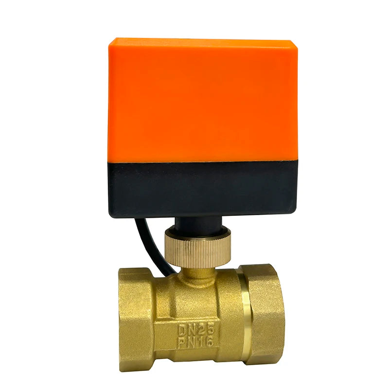 1/2" 3/4" 1" Two Way Motorized Ball Valve 3-Wire 2 Control Brass Electric Ball Valve DN15 DN20 DN25 Ball Valve with Actuator