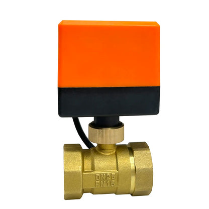 1/2" 3/4" 1" Two Way Motorized Ball Valve 3-Wire 2 Control Brass Electric Ball Valve DN15 DN20 DN25 Ball Valve with Actuator