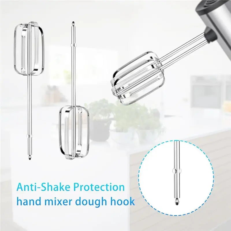 A97T For BLACK& DECKER Compatible 4Pcs Hand Mixer Beaters Stainless Steel Electric Hand Mixer Whisk Replacement Attach