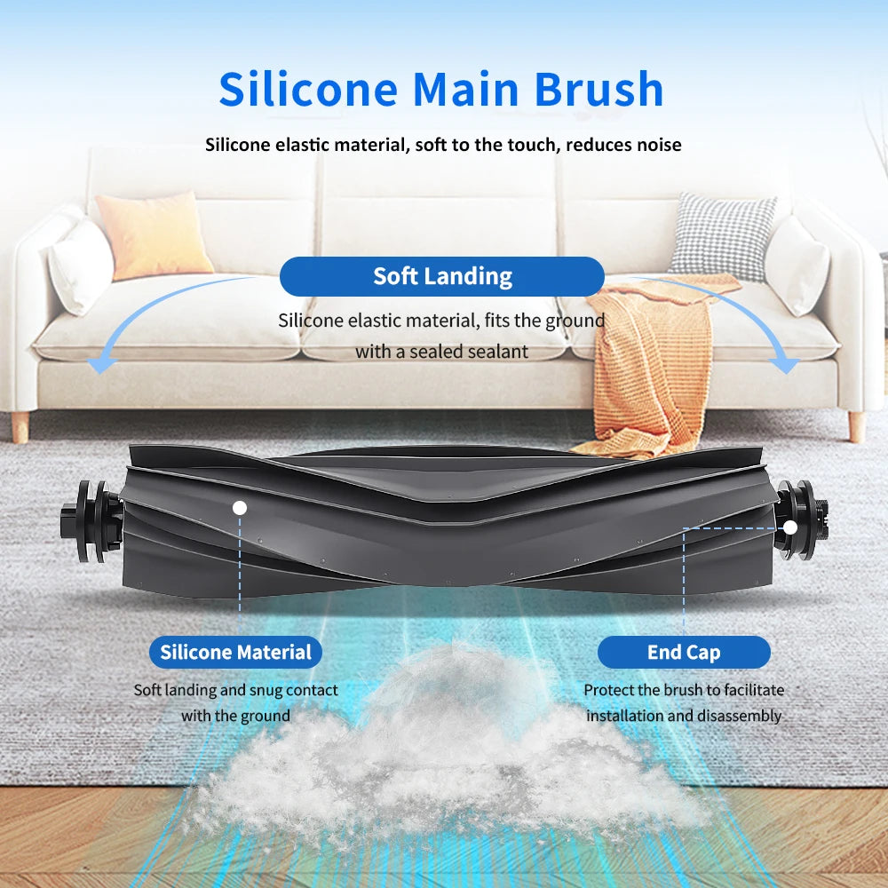 Main Roller Brush Compatible with Xiaomi X20Max/X10+ For Dreame D10 Plus Gen 2 RLD32GD/L10s Ultra/X30 Ultra/X40 Ultra/L20 Ultra Vacuum Parts