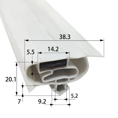 Refrigerator Door Seal — 2.5-10m — Rubber Magnetic