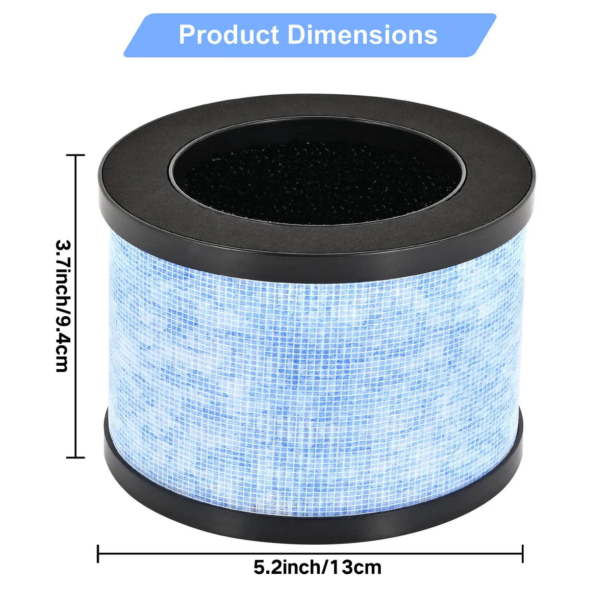 Replacement Filter Compatible with AROEVE MK01 MK06 MG01JH,ToLife TZ-K1,FreAire KN6391 and Kloudi DH-JH01 Air Cleaner Purifier